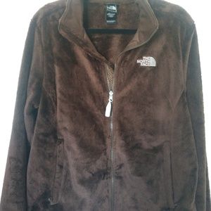 Fleece The North Face Zip-Up Brown